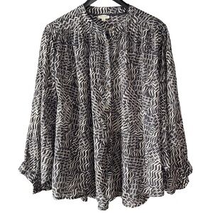 Pilcro Sydney Patterned Dolman Sleeve Blouse from Anthropologie